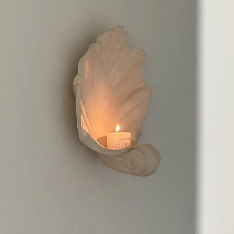 White resin fruit plate decoration with simulation shell storage design