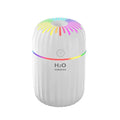 Mini USB aromatherapy humidifier in animal design with green, pink, and white colour options on a white background.
