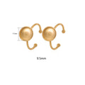 Golden electroplated stainless steel ring holder with totem pattern for DIY jewellery making