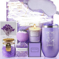 Soy wax aromatherapy candle bath gift set in modern design with multiple colour suit options