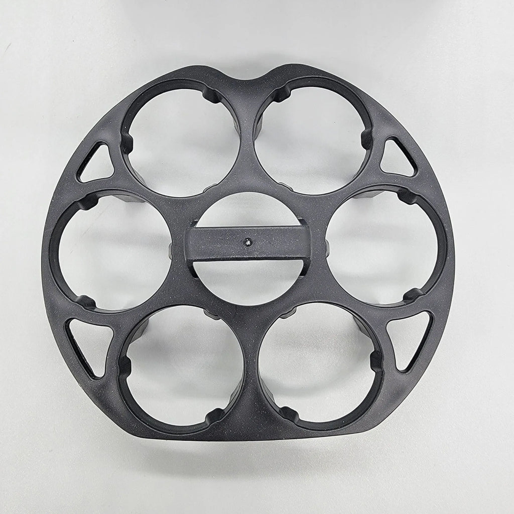 Black plastic egg holder keeper cooking basket with retainer for cooking machines