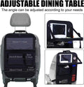 Black oxford cloth car seat back storage bag with mesh pocket measuring 42x30cm