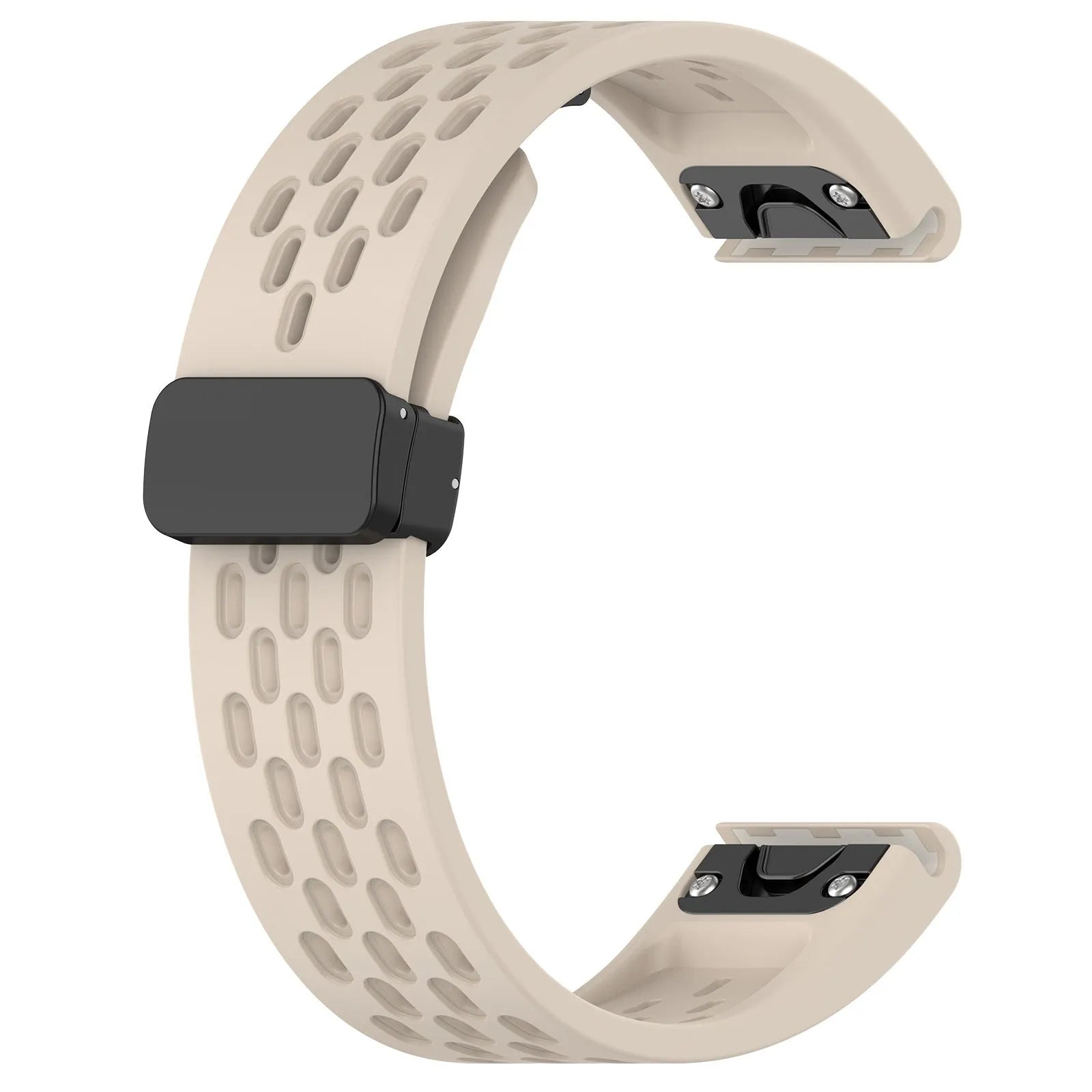Garmin Fenix quick release watch strap in multiple colours showing quick release lugs and fitting tool.