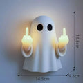 White plastic ghost statue night lamp for Halloween decoration with modern simple style