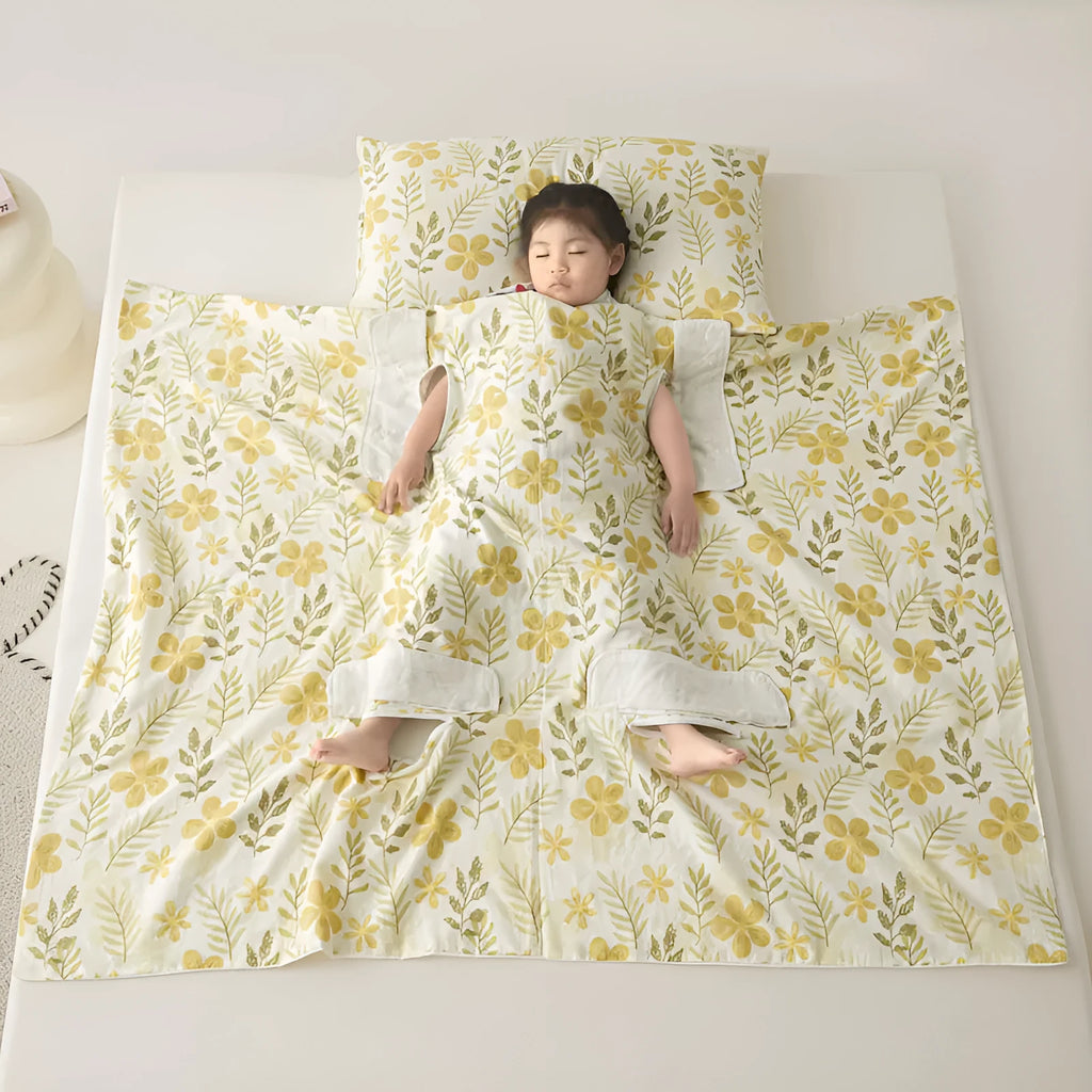Anti-kick sleeping bag multifunctional cover blanket in summer bedding sizes
