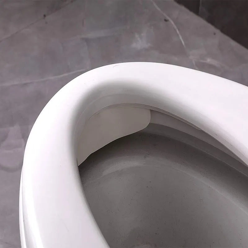 White PVC urine blocking board for children's toilet training on toilet seat