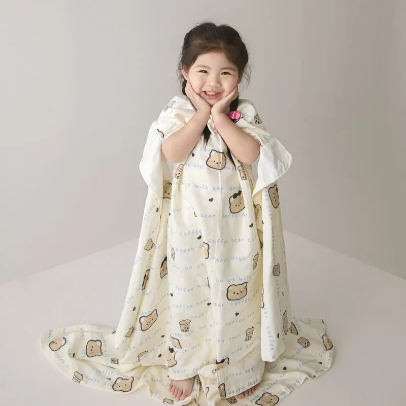 Anti-kick sleeping bag multifunctional cover blanket in summer bedding sizes