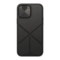 Clear iPhone 13 series TPU case with integrated kickstand in black colour option