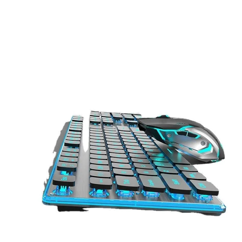 Wireless mute Bluetooth keyboard in cherry blossom pink colour showing mute button and wireless connectivity
