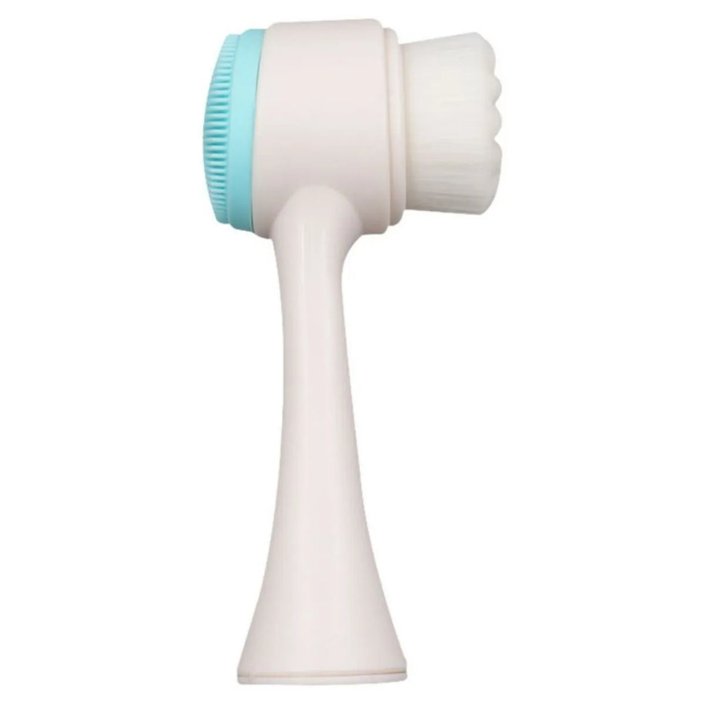 Blue nylon pet paw brush for dogs and cats measuring 13.5cm length