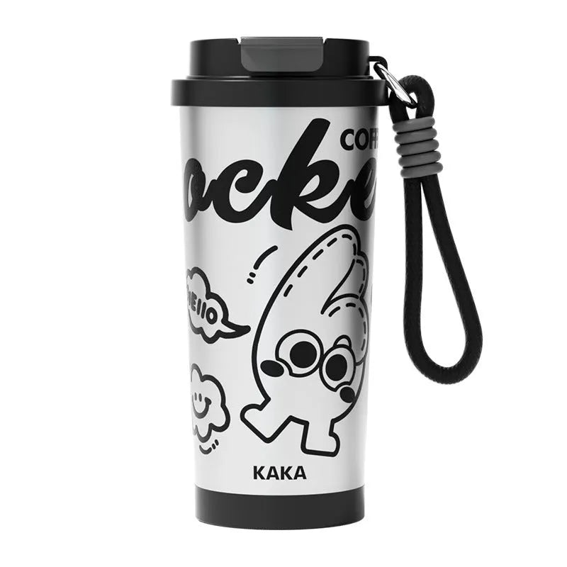 Small creative design vacuum insulated cup in assorted colours with 500ml capacity
