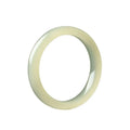 Round bar jade bracelet with geometric winding silk jade design, shown in a listed inner diameter size
