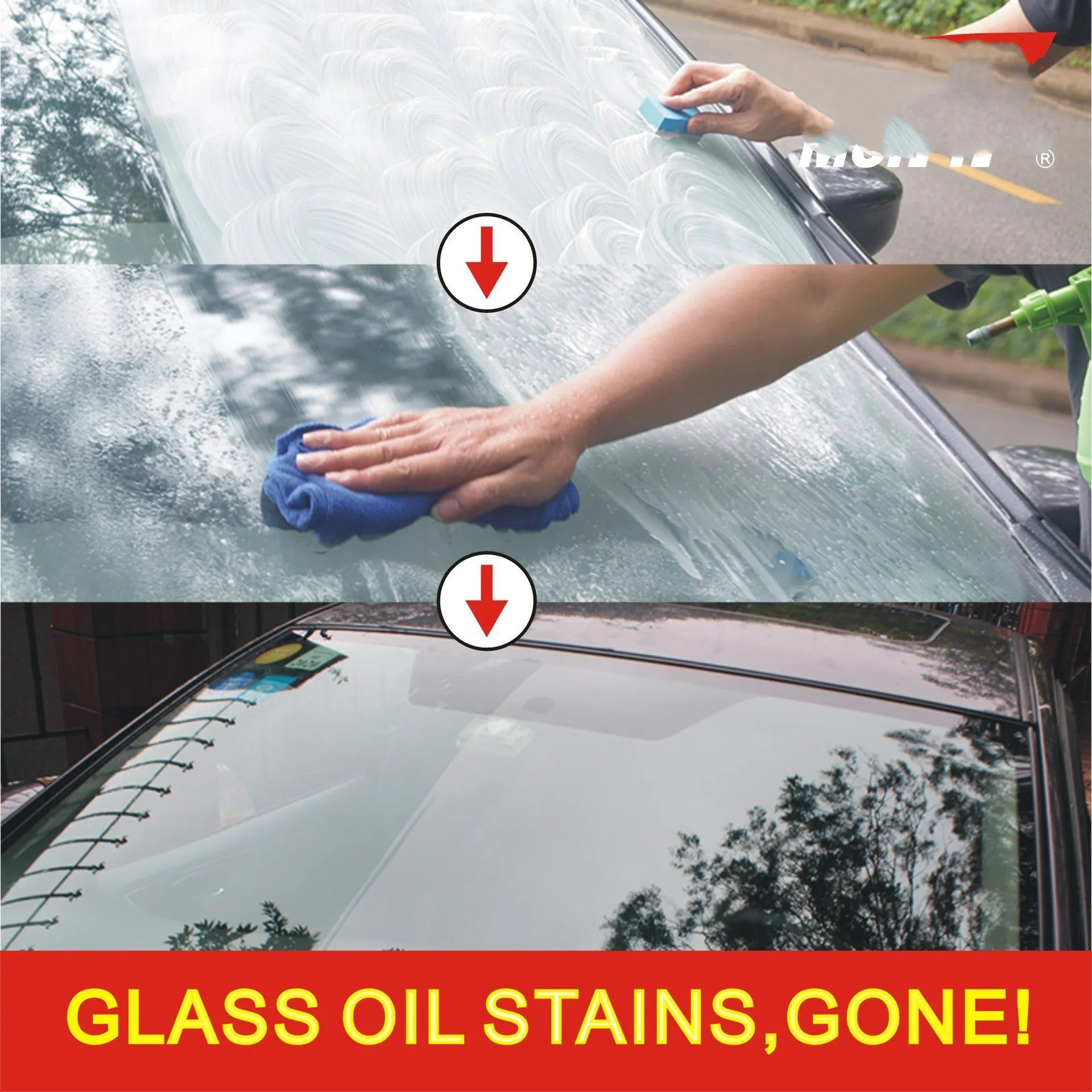 15ml automotive glass rainproof agent in white English version bag packaging