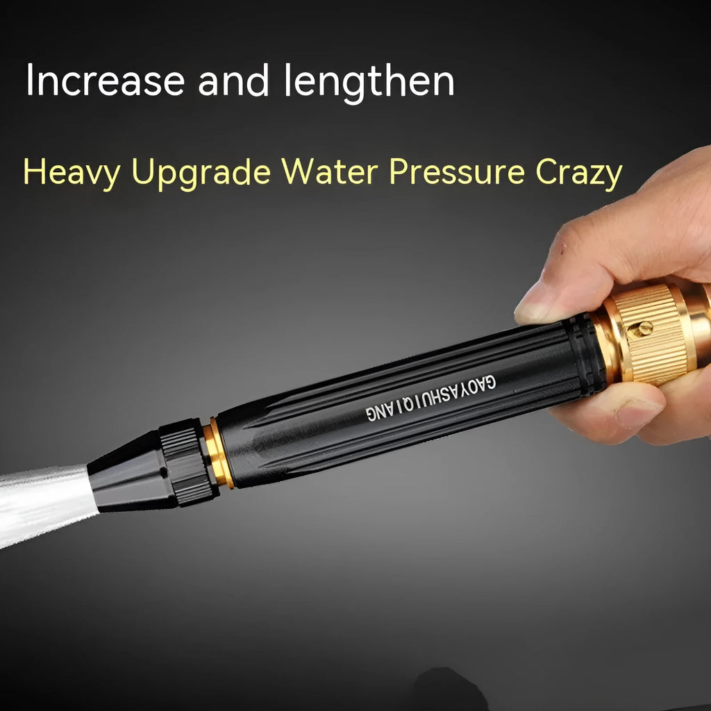 Black diamond car wash water gun with straight spray nozzle for vehicle cleaning
