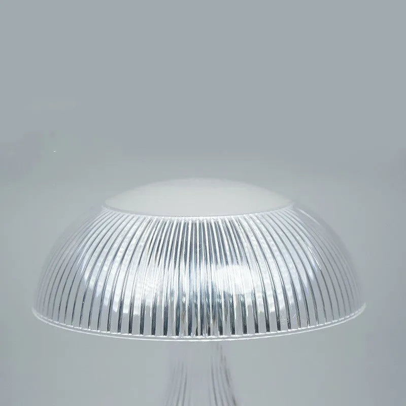 Small white acrylic USB rechargeable touch-control night lamp with colour changing LED light