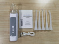 Tonsil stone extractor oral cleaning tool set for dental calculus removal in milky white
