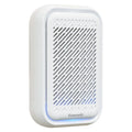 White wall-mounted air purifier with direct plug-in power cord and filter screen