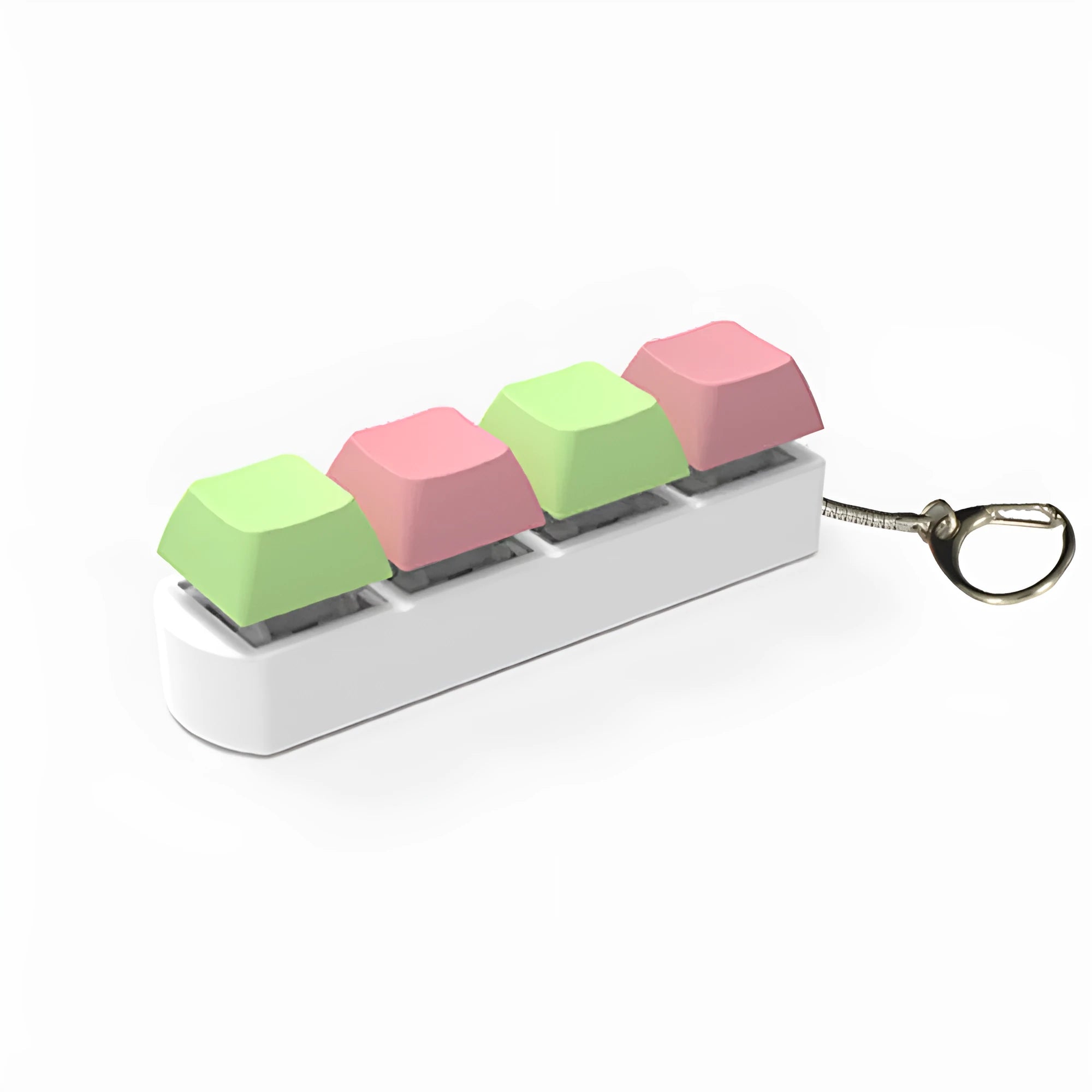 4-key mechanical keyboard switch tester with transparent ABS keycaps in multiple colour options