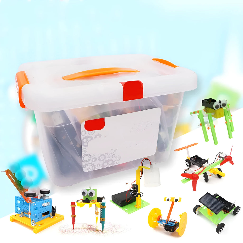 DIY plastic building blocks science experiment teaching aids for children 7-14 years