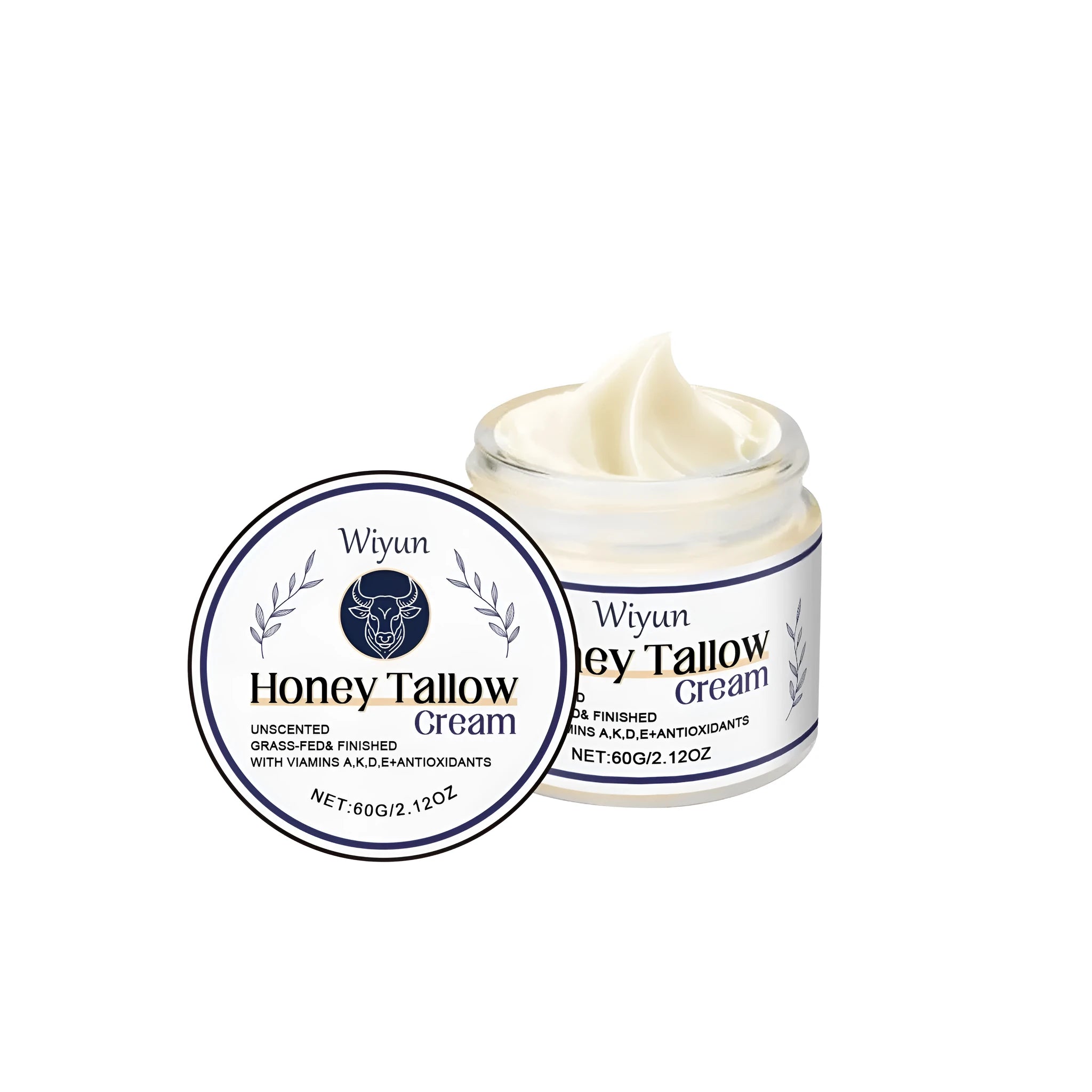 60g white tub of Cow Fat Moisturising Cream for dry skin