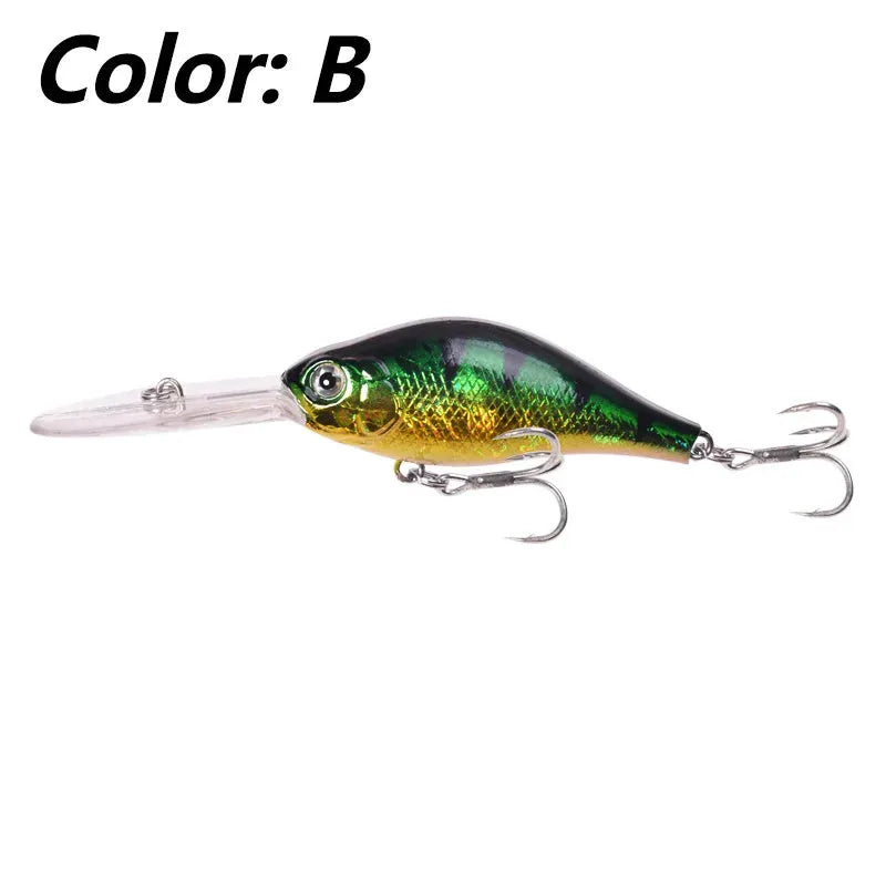 Floating Rock Little Fat Man 10.5cm deep diving mino fishing lure in multiple colours