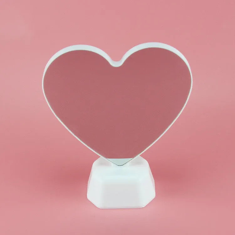 Double-sided LED love tunnel light with rose red illumination, plastic construction