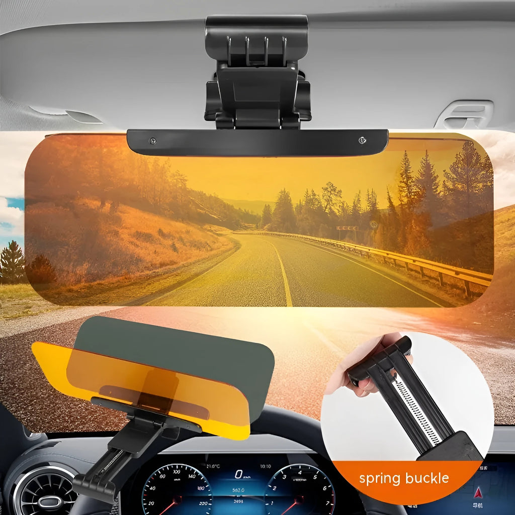 Anti-high beam goggles dual-use car sun visor with acrylic lens and multiple fitment options