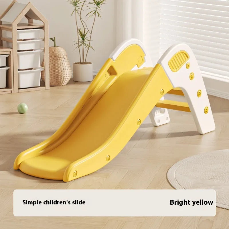 Small plastic baby slide for under 3-year-olds in blue, yellow, brown or grey colours