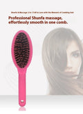 Ring tooth hairdressing airbag comb in ABS plastic measuring 22cm by 6cm