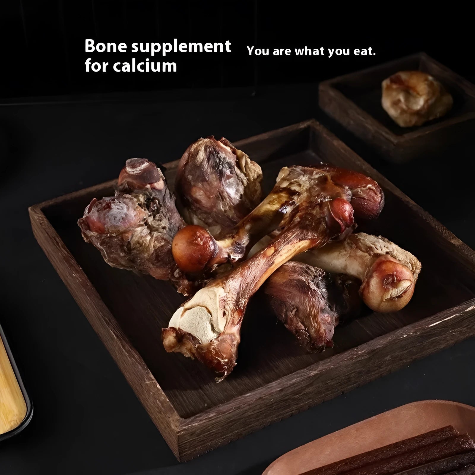 Dog molar rod chew toy for teeth cleaning and training with high calcium roasted ox bone flavour