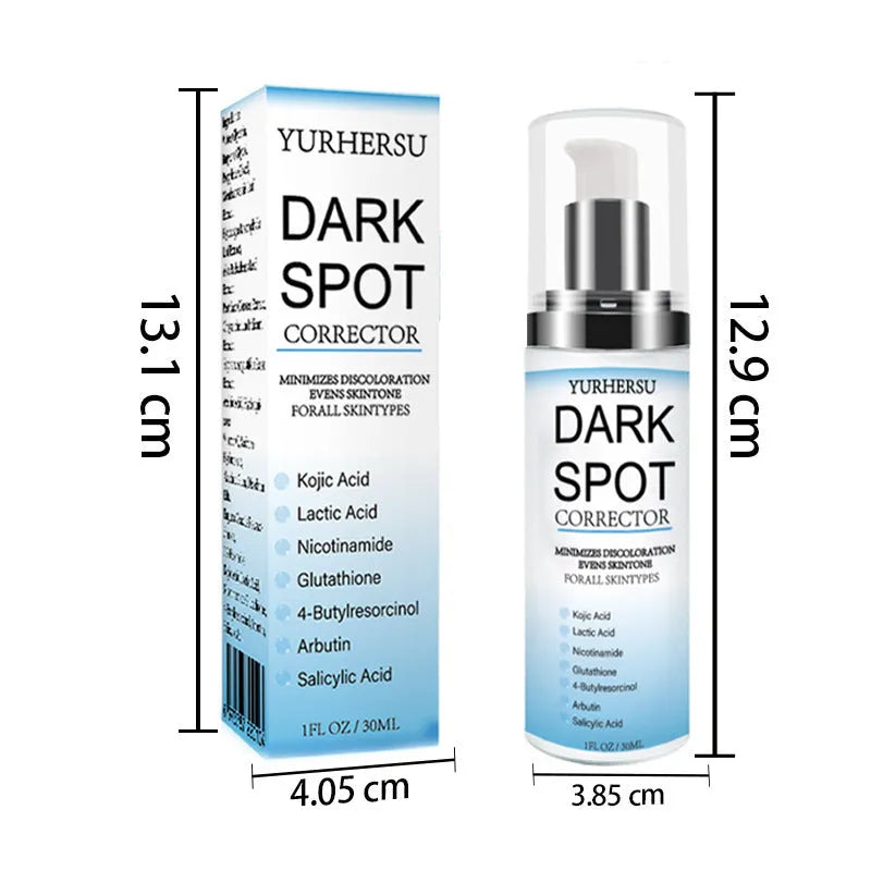 Bottle of spot lightening essence for brightening and moisturising skin.