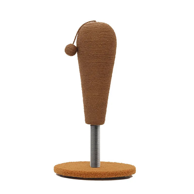 Hemp rope cat scratching board in large and small sizes with tumbler design