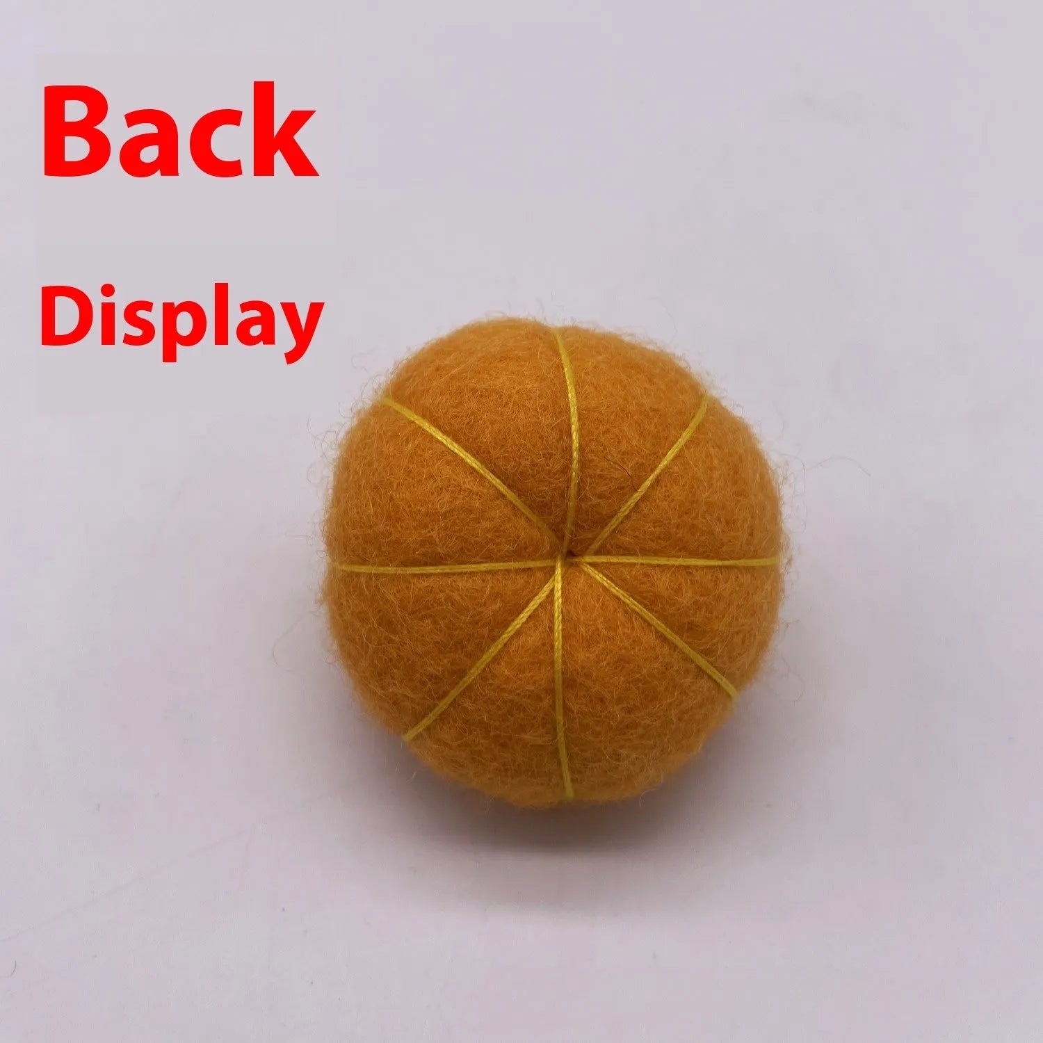 Wool felt pumpkin poke ornaments for doll decoration in autumn colours