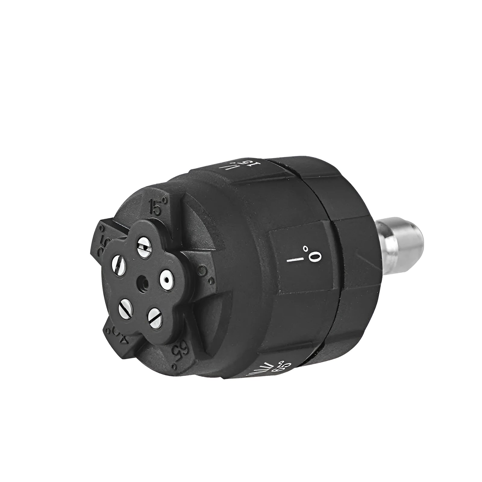 Multi-functional five-in-one plastic spray nozzle for high-pressure water guns with five pattern settings