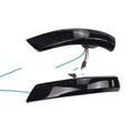 Ford Focus Mondeo rearview mirror waterfall light in yellow and blue two-tone option
