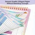 B5 budget tally book with spiral binding and PP cover for income and expenditure tracking