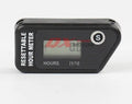 Black waterproof LCD maintenance timer for ATV motorcycle boat mower generator servicing