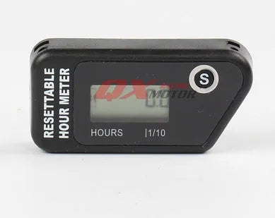 Black waterproof LCD maintenance timer for ATV motorcycle boat mower generator servicing