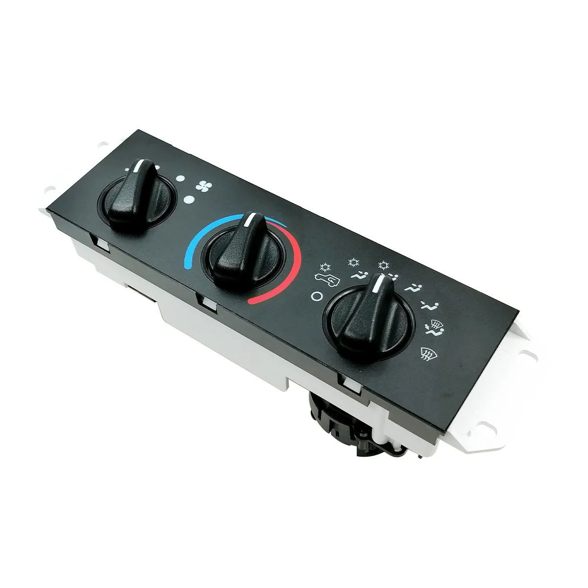 Black Jeep Wrangler air conditioning control panel for 2005-2006 models with switch controls