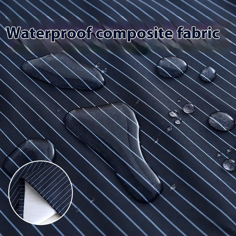 Polyester kitchen apron with replacement hand towel in waterproof or breathable variants
