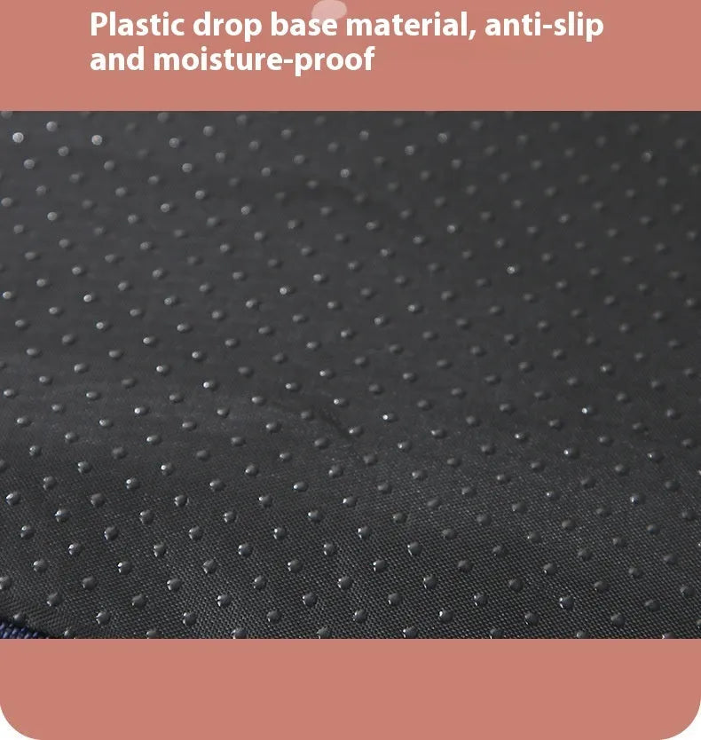 Removable cover memory sponge dog mat in brown colour showing size options