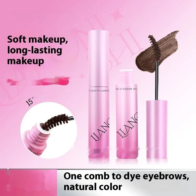 Pot of long-lasting eyebrow cream in grey, brown, black shades with 4.5g net content.