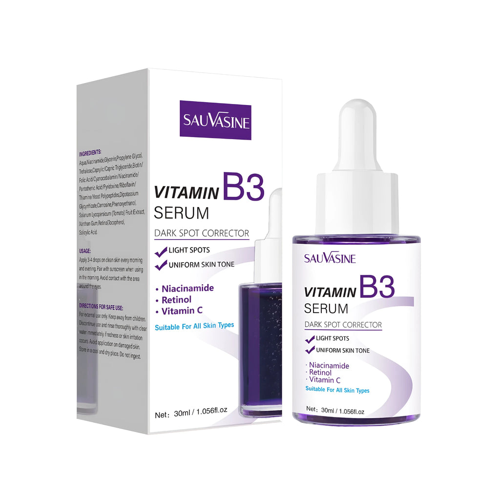 30ml Vitamin B3 facial essence bottle for nourishing moisturising and firming