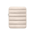 Fluffy air-filled laptop sleeve for 9.7-11 inch devices with elasticated sides in black colour
