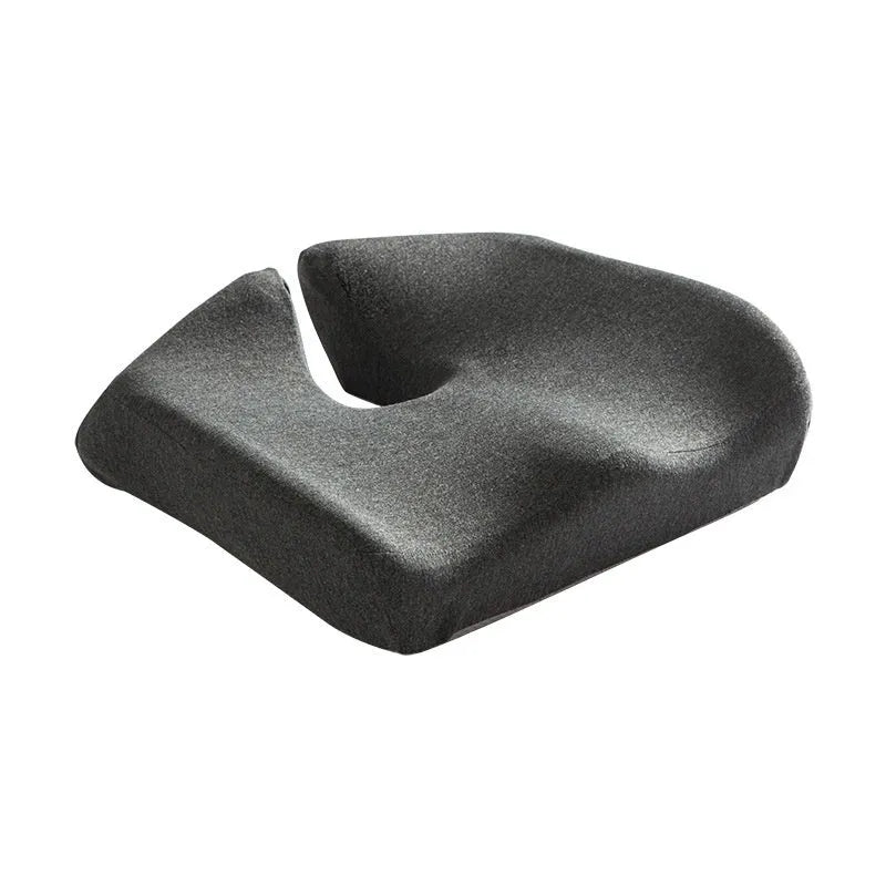 Memory foam office chair cushion measuring 36x40x11cm in dark grey, light grey, or mesh black colour options