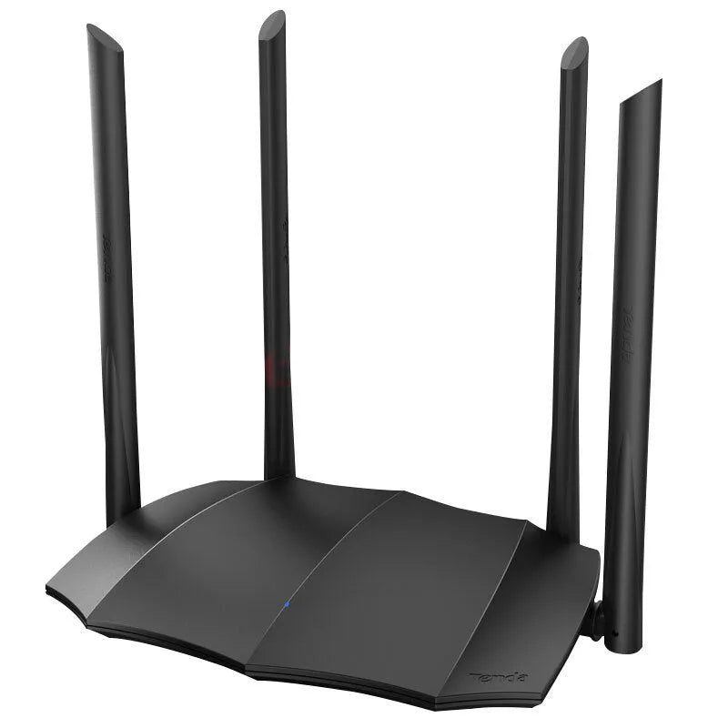 AC1200 dual-band Gigabit wireless router on a desk