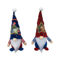 Two faceless baby doll Rudolf Christmas ornaments in cloth and polyester, each measuring 32cm tall.