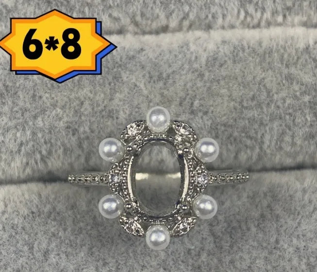 Oval denier ring ornament with five-pointed star decoration, open mouth adjustable design, copper electroplated finish