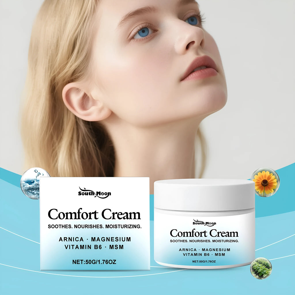 50g moisturising cream jar with hydrating formula containing Shanjinchehua and pyridoxine