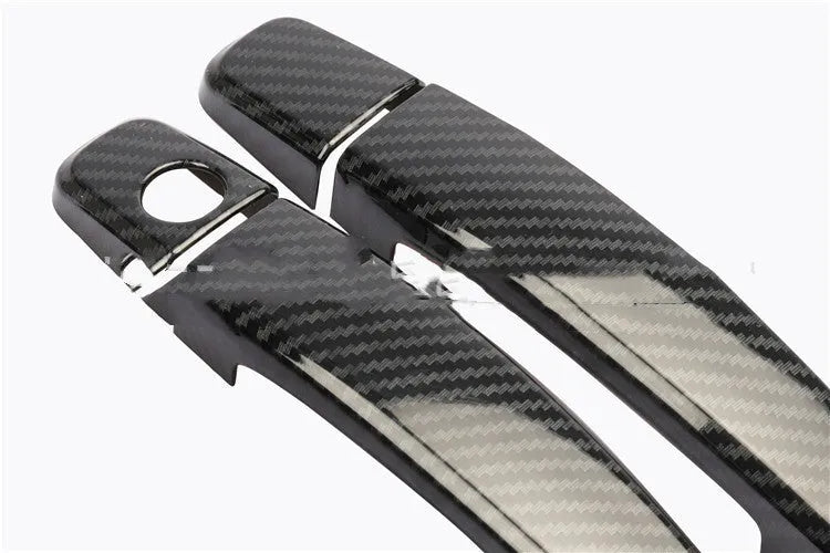Carbon fibre pattern door handle cover for Opel Vauxhall Astra H and J models